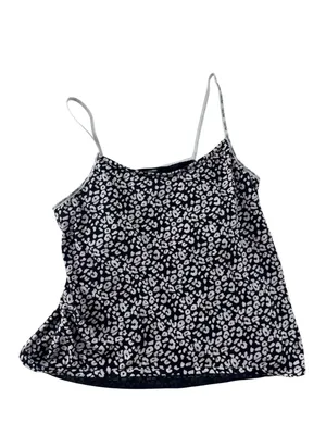 Calvin Klein Black & White Leopard Print Cami Short Pajama Set xl thumbnail 5