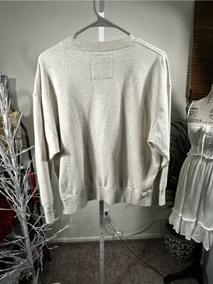 B88. American Eagle Outfitters Oatmeal Mountain. Cabin Oversized Crewneck thumbnail 6