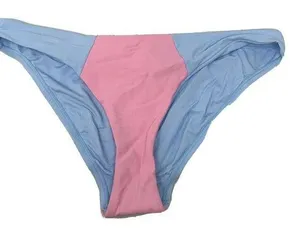 PilyQ Multicolor Pebble Blue Pink Color Block Full Swim Bottom thumbnail 1