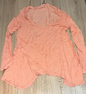 BKE Orange long sleeve shirt top thumbnail 1