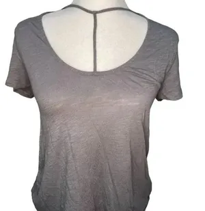 BP NORDSTROM Strap Detail T Shirt Short Sleeved Top - small thumbnail 1
