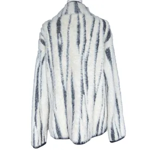Anthropologie Cindy Eyelash Zebra 1/2 Zip Pullover Sz S‎ thumbnail 5