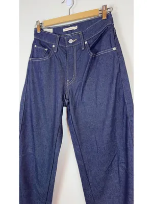 Levi’s Premium Baggy Dad Barrel Jeans Women 25x32 Dark Wash NWT 100% Cotton thumbnail 6