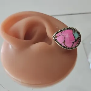 Cotton Candy Turquoise Earrings thumbnail 5