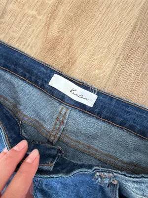 Kancan Jeans Size 15/31 Dark Wash Distressed Straight Leg High Rise Denim thumbnail 2