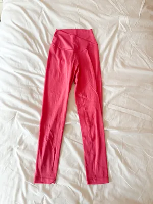OFFLINE By Aerie Solar Pink Real Me High Waisted Crossover Legging Size XS Short thumbnail 2