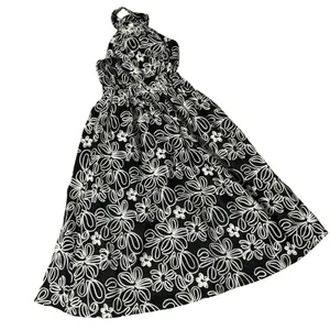 NEW Bohme‎ Cottagecore Floral Embroidered Halter Midi Dress XS JOD1057 thumbnail 2