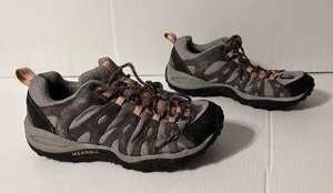 Merrell (J535264) depart dark gull grey trail hiking shoe women size 8 thumbnail 1