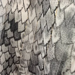 She + Sky Women Size-L Gray White Maxi Dress Snake V Neck‎ Summer thumbnail 7