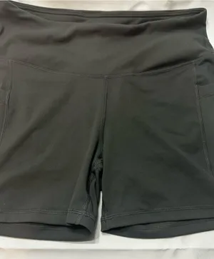 Amazon Women's Gray High-Waist Athletic Shorts‎ thumbnail 1