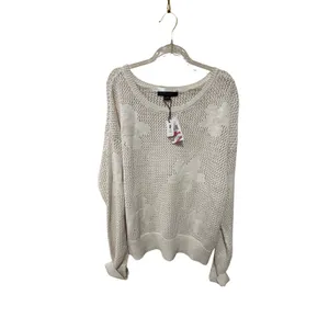 Sanctuary Floral Open Knit Sweater Size XL thumbnail 2