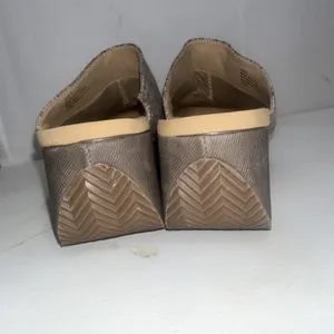 Volatile‎ Slip On Platform Mule Wedge Faux Snakeskin Leather Slip Clogs Size 7 thumbnail 5