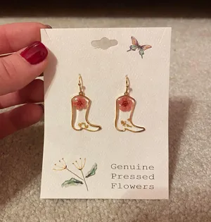 Cowgirl Boot Earrings thumbnail 1