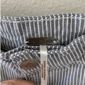 FREE PEOPLE Blue‎ White Striped Skinny Slim Leg Pants thumbnail 6