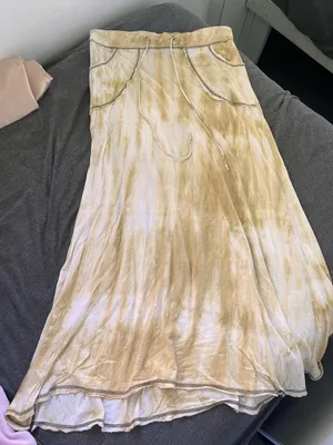Coin 1804 Cream and brown maxi skirt thumbnail 1