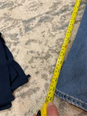 American Eagle Mom Jeans Size 6 Long Blue Distressed High Rise thumbnail 7