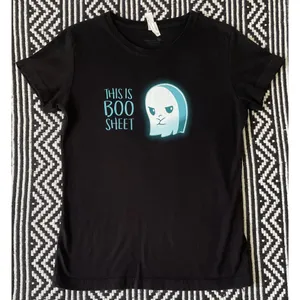 This Is Boo Sheet Graphic Tee Black Size M thumbnail 7