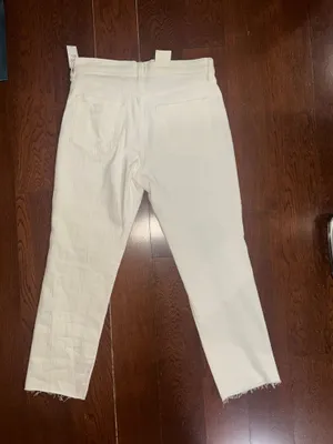 Gap white ripped jeans thumbnail 2