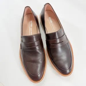 ECCO Women's Modern Tailored Penny Loafer Women's Size EU 37 US 6-6.5 IOB Coffee thumbnail 7