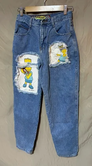 Vintage stickshift jeans Blue Size 26 thumbnail 1