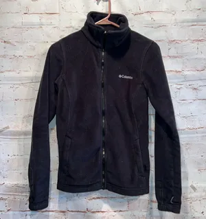 Columbia Jacket Womens Medium Black Fleece Mock Neck Interchange Full Zip thumbnail 1
