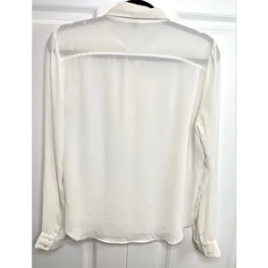White Jewel Collar Long Sleeve Button Down Blouse thumbnail 13