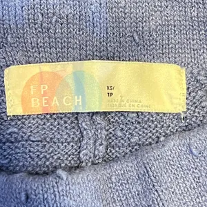 776 | Free People Beach Textured Knit High Rise Lounge Shorts Blue Womens XS‎ thumbnail 6