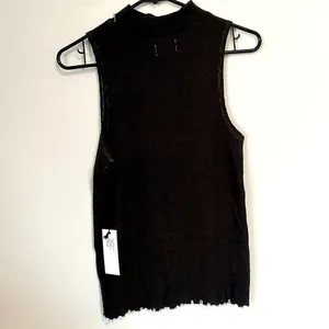 NWT MATE the Label Black Raylin Mockneck Tank - S/M thumbnail 7