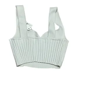 Free People Intimately Tank Top Womens M Ivory Sweetheart Corset Crop thumbnail 5