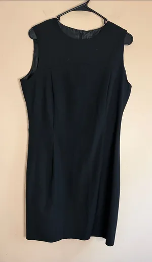 Zara Black Sleeveless Midi Sheath Dress thumbnail 1