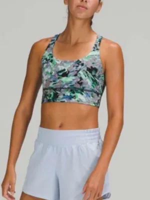Lululemon Energy Long Line Bra in Rapid Flourish Multi thumbnail 10