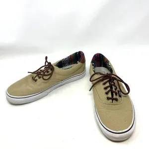 VANS Classic Canvas Tan Aztec Blanket Low‎ Top Sneaker Shoes Size 9 thumbnail 4