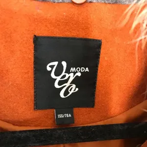 Vero‎ Moda gray coat fur orange wool blend thumbnail 11