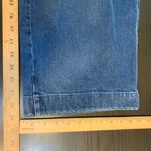 Talbots Wide Leg Crop Jeans Cora Wash Blue Denim Womens 16W High Rise Minimalist thumbnail 10