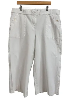 J.Crew Sydney wide-leg pant in bi-stretch‎ cotton blend Women's Size 20 #BF404 thumbnail 1