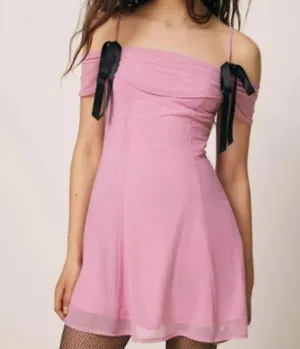 Kimchi Blue Allison Mesh Dress Pink Mini Dress NWOT Cocktail Dress Urban Outfitt thumbnail 1