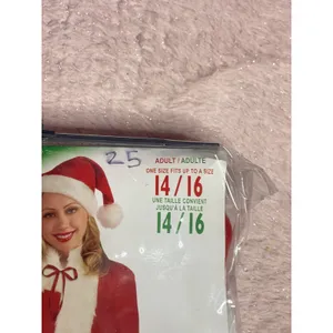 Forum Novelties Miss Santa Costume/Outfit For Women Fits 14/16‎ thumbnail 4