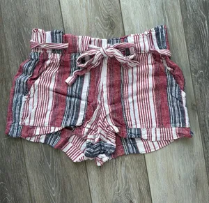 Indigo Rein Stripped multicolor shorts with tie thumbnail 1