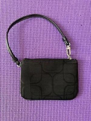 EXPRESS Logo Wristlet - Black Canvas thumbnail 10