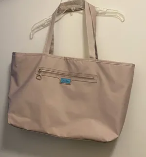 Bella Russo Beige Tote Bag Purse Beige Faux Leather 22”W x 12”H x 4” Deep Feet thumbnail 1
