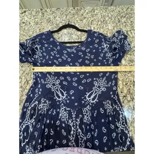 Sundance Brieia Bandana Print Sheer Button Front Dress Size Medium Paisley thumbnail 8