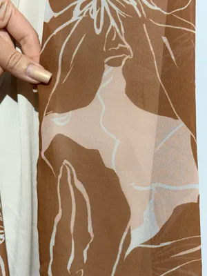 Katie May Adele Strapless Floral Maxi Dress in Brown and Blush Gown thumbnail 12