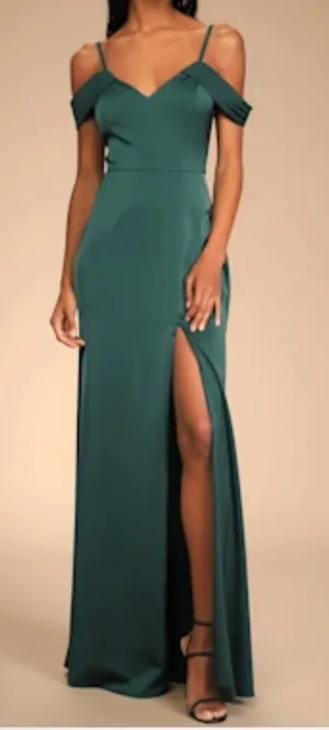 Emerald Lulus Dress thumbnail 1