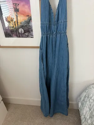We The Free Blue Denim One-Piece Romper thumbnail 5