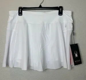 Bnwt! Spyder Women's White Performance Skort Size L thumbnail 1