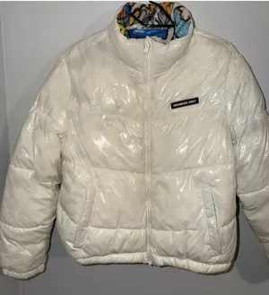 Size XL Women’s MEMBERS ONLY Looney Tunes Puffer Jacket Shiny Beige. thumbnail 1
