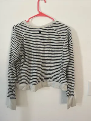 Sweaty Betty Striped Crewneck Sweater thumbnail 5