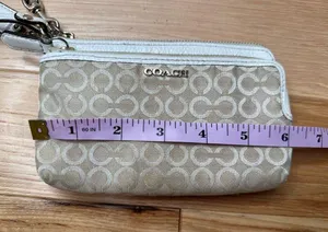 Coach: Tan Graphic Wristlet thumbnail 3