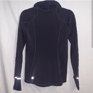 Lululemon Athletica Navy Blue 1/4 zip Long Sleeve Top thumbnail 3