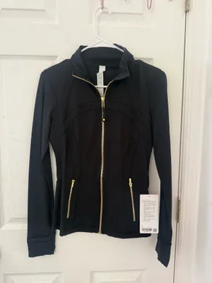 lululemon athletica Black Define Jacket with Gold Zipper thumbnail 4